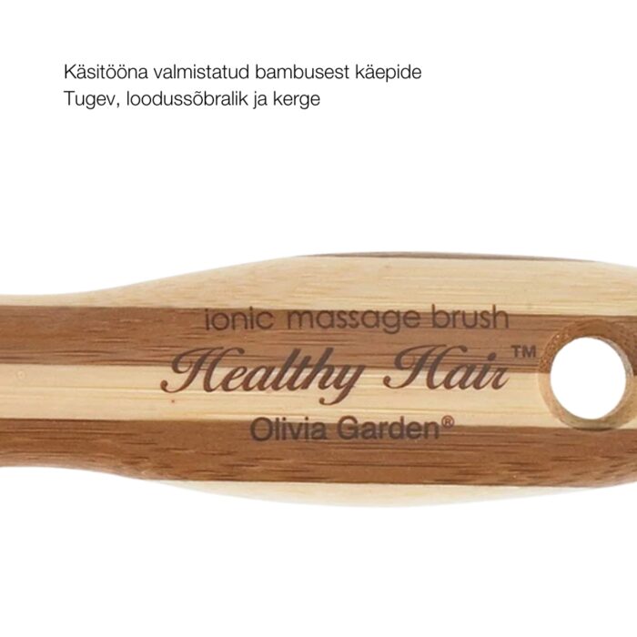 Olivia Garden Healthy Hair Paddle bambushari - Image 2